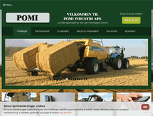 Tablet Screenshot of pomi.dk